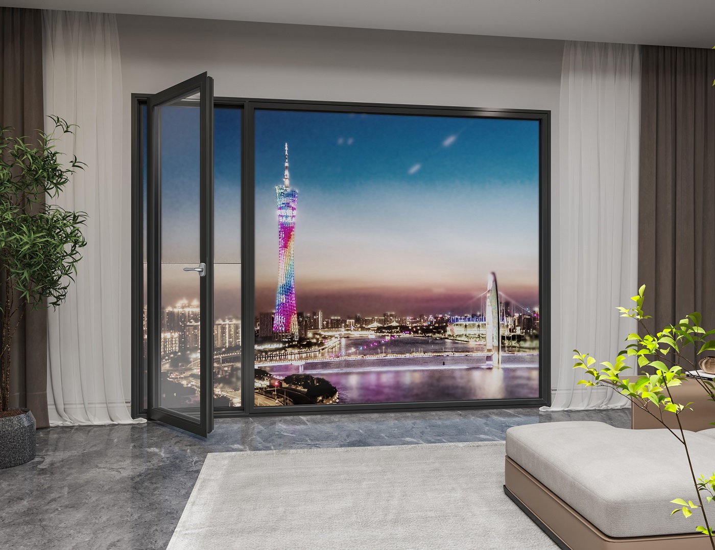 蒼穹·GD73全景內(nèi)平開窗